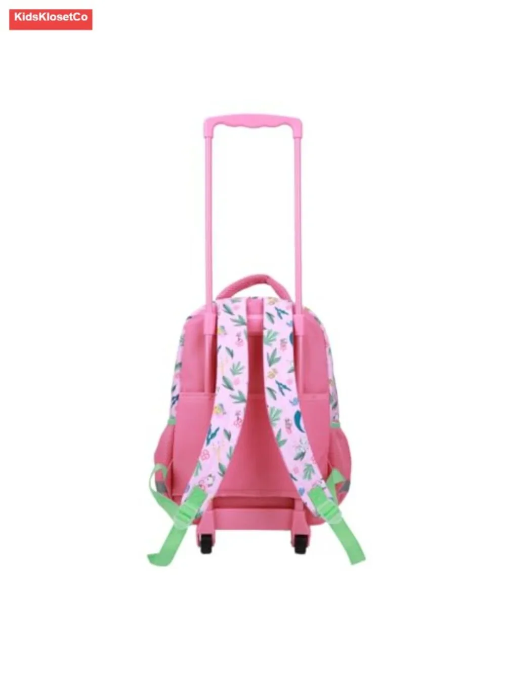 Disney Princess Girls Rolling Backpack with Adjustable Handle